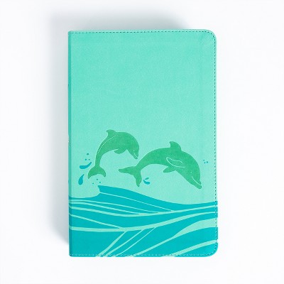 KJV Easy-For-Me Bible for Early Readers, Seafoam Leathertouch - by  Holman Bible Publishers (Leather Bound)