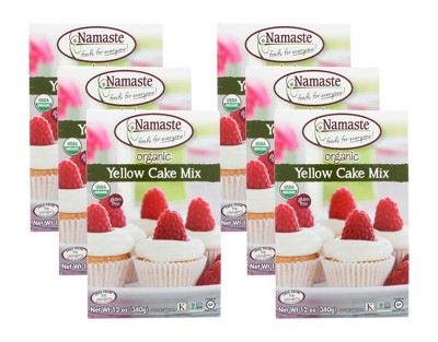 Namaste Foods Organic Yellow Cake Mix - Case of 6/12 oz