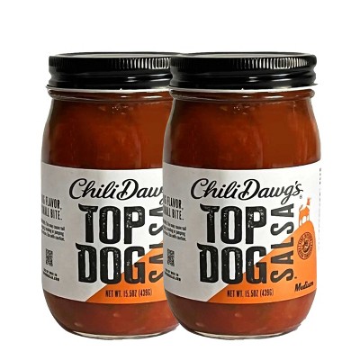 Chili Dawg's Foods of Fire 15.5 oz Medium Salsa - Pack of 2