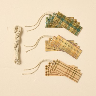 Plaid Gift Tags 16ct - Hearth & Hand™ with Magnolia