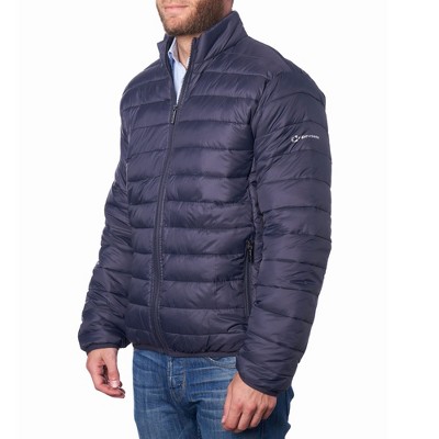 Alpine Swiss Niko Mens Puffer Jacket Down Alternate Insulated Coat Packable Water-Resistant Windproof Outerwear Zip Pockets