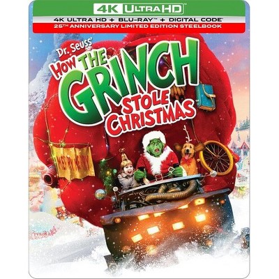 Dr. Seuss' How the Grinch Stole Christmas (25th Anniversary Edition) (Steelbook) (Steelbook) (4K/UHD)(2000)
