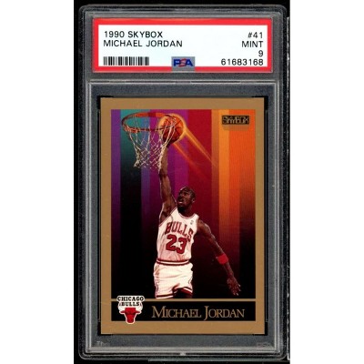 Michael Jordan Card 1990-91 SkyBox #41 PSA 9