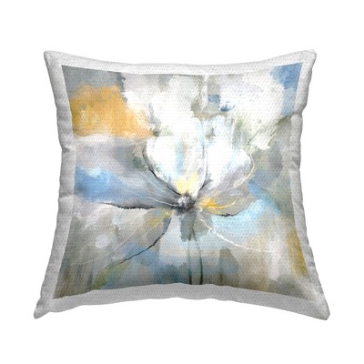 Stupell Industries Abstract Floral Blue Yellow Accent