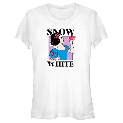 Juniors Snow White and the Seven Dwarfs Large Name Logo T Shirt