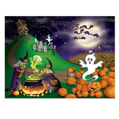 Beistle Halloween Insta-Mural, 5' x 6', (1/Pkg) Multicolored