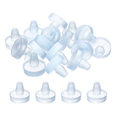 Unique Bargains Anti Collision Slip Furniture Clear Rubber Glass Table Spacers
