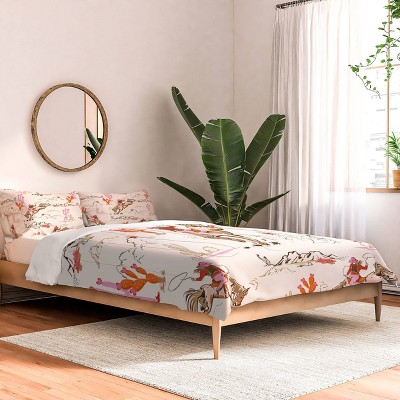 Deny Designs Newburyboutique Equestrian Cowgirl Western King Comforter and Sham Set (2-3pc Set)
