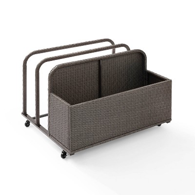 Palm Harbor Outdoor Wicker Pool Storage Caddy - Crosley
