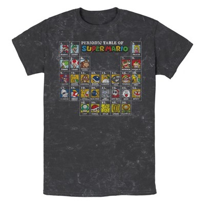 Men's Nintendo Periodic Table of Super Mario T-Shirt