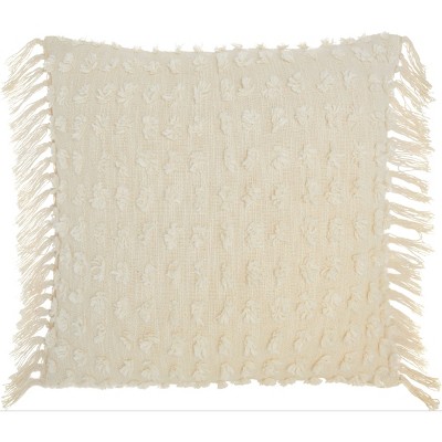 Oversize Life Styles Cut Fray Texture Throw Pillow - Mina Victory