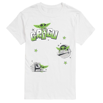 Men's - Star Wars - The Mandalorian Grogu Patches Short Sleeve Graphic T-Shirt