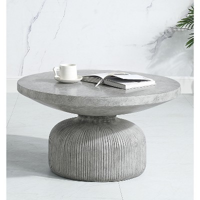 Laddie Weathered Gray Finish Coffee Table