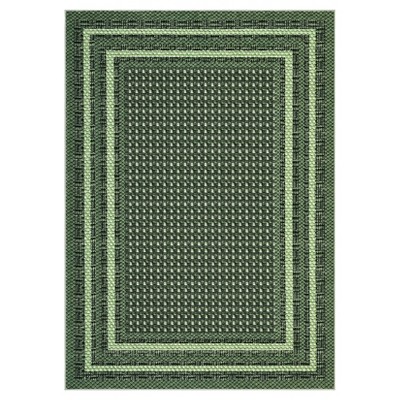 Washable Modern Living Room Rugs, Bordered Non Slip Geometric Area Rug for Bedroom, Soft Low Pile Throw Dining Room Carpet