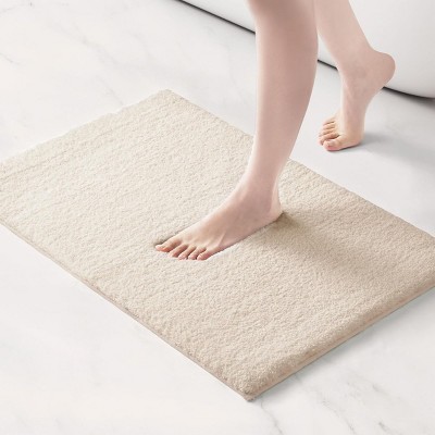 SEVOBAL Bathroom Rugs Bath Mat Rug Home Decor Carpet Shower Mat Non-Skid for Bathtub Side Floor Shower Room Bathroom, Beige, 30"*20"*0.75"