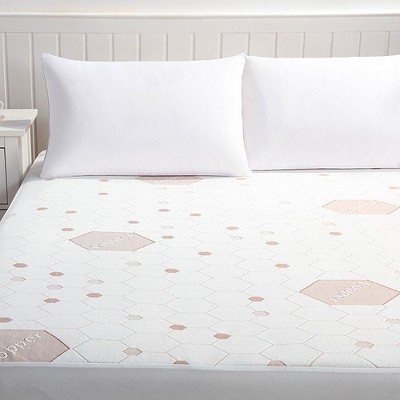 J&V TEXTILES Lavender Infused Mattress Cover, Protects from Stains and Wear, Made of Soft Polyester, Fit Mattresses Up to 16" Deep