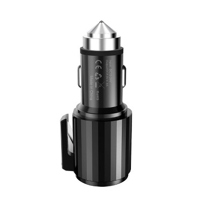 Reiko Quick Car Charger, 4.8A Dual USB Fast car charger with Life Guard Charge Technology