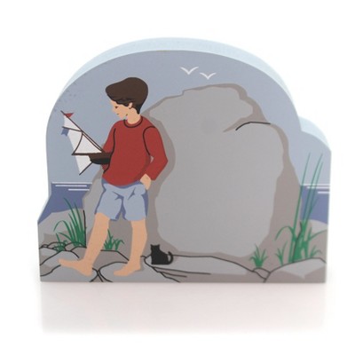 Cat's Meow Village 3.0 Inch Greeting From A Boy , Personalize It Life Celebration (PC)