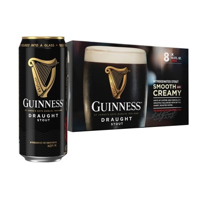 Guinness Draught Beer - 8pk/14.9 fl oz Cans