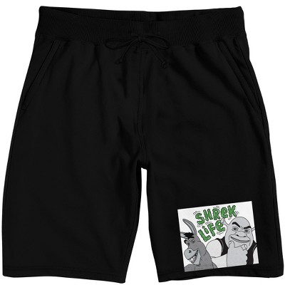 Shrek Life Adult Black Sleep Pajama Shorts