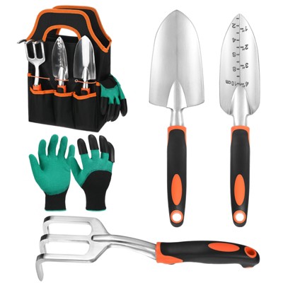 Unique Bargains Aluminum Alloy Ergonomic Durable Lightweight Garden Tool Set 5 Packs