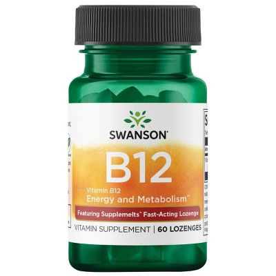 Swanson Vitamin B12 Supplemelts 5,000 mcg 60 Lozenges