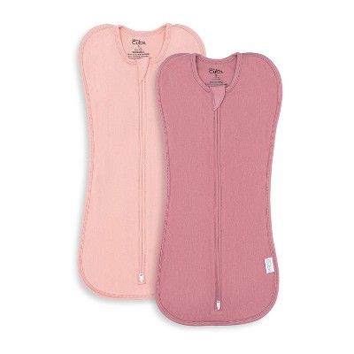 Swaddle Blanket Baby Girl Boy Easy Zipper Wrap 2 Pack Newborn Infant Sleep Sack by Comfy Cubs