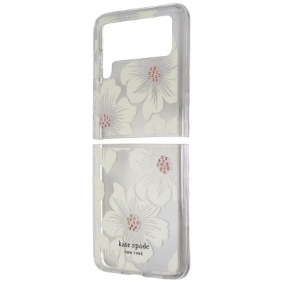 Case Mate licensed - Kate Spade Protective Hardshell Case for Galaxy Z Flip3 5G - Hollyhock/Clear