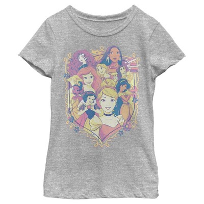 Girl's Disney Collage Emblem T-Shirt