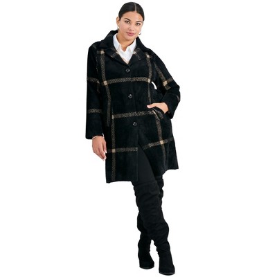 Avenue Gigi Check Sweater Coat