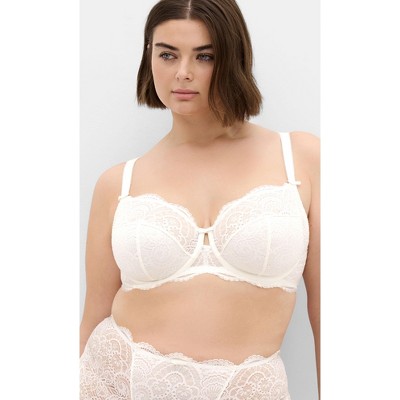 Women's Plus Size Ophelia Underwire Bra - ivory | CITY CHIC