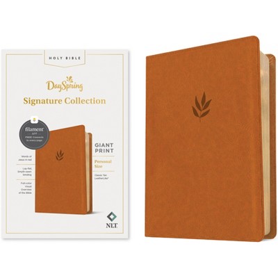 NLT Personal Size Giant Print Bible, Filament-Enabled Edition (Leatherlike, Classic Tan, Red Letter) - Large Print by  New Living Translation
