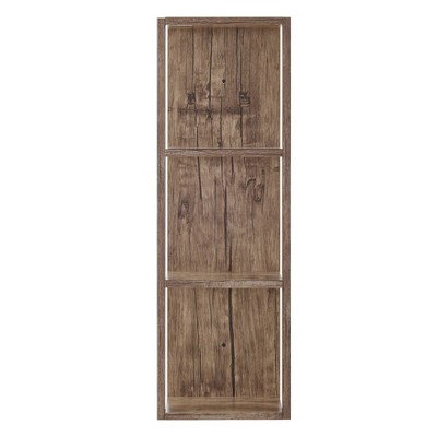 30.75" x 10.5" Recife Vertical 3-Tier Modern Shadow Box Cube Wall Shelf - Danya B.