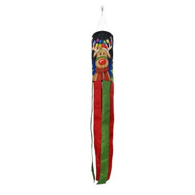 Briarwood Lane Christmas Wind Spinner 40x6 Festive Reindeer For Christmas Wind Spinner