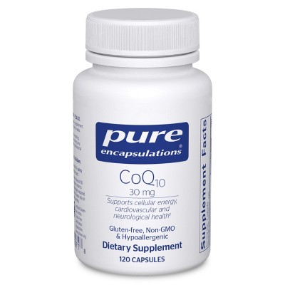 Pure Encapsulations CoQ10 30 mg - for Energy, Antioxidants, Brain and Cellular Health, Cognition, and Cardiovascular Support* - 120 Capsules