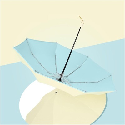 Clotth Mini Portable Dual-Purpose Folding Parasol - UV Protection, Compact, Wind and Rain Resistant, 8 Fibreglass Ribs,Sun Blocking