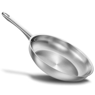 KOCH SYSTEME CS Classic Stainless Steel Skillet, Frying Pan, Dishwasher-Safe