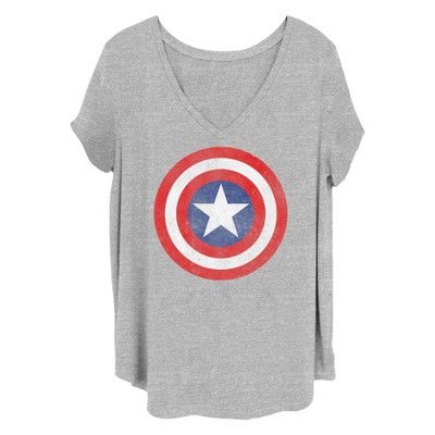 Women's Marvel Captain America Classic Shield T-Shirt
