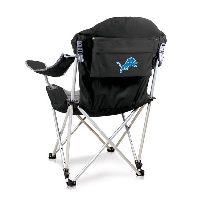 NFL Detroit Lions Reclining Camp Chair with Head Support