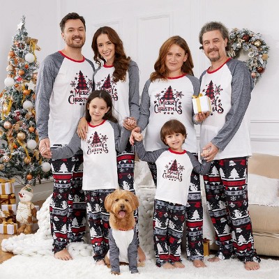 Family Matching Infant Chritsmas Pajamas: Letter Print PJS For Family  Baby Couples