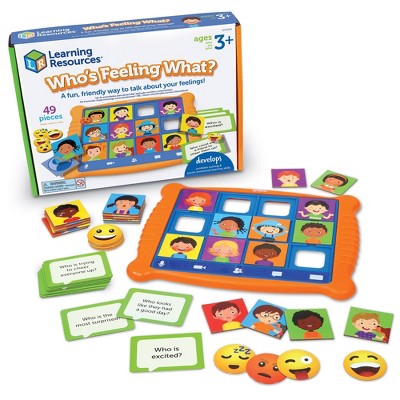 Learning Resources Who's Feeling What?: Emotional Development Preschool Teaching Charts & Props, 49 Pieces Set
