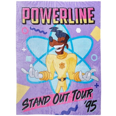 Disney Blanket A Goofy Movie Powerline Stand Out Tour 95' Retro Throw 48"X60"