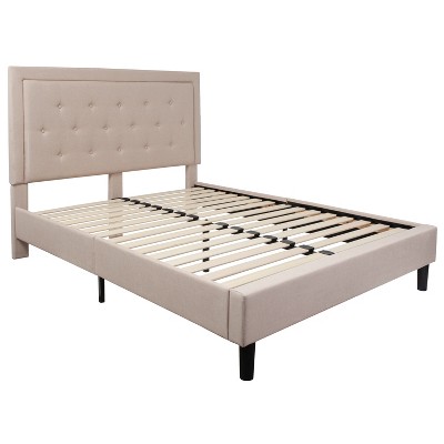 Emma and Oliver Tufted Panel Upholstered Platform Bed