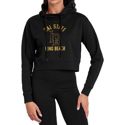 California State University Long Beach Large Cropped Hoodie Pullover Sweatshirt