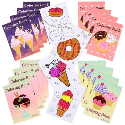Playbees Mini Coloring Book - Sweets & Ice Cream Delight