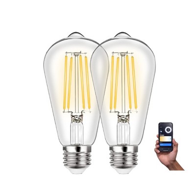 RCA WiFi Vintage LED Bulb 8W Control Anywhere