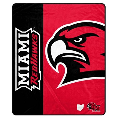NCAA Miami Ohio Redhawks Ultra Soft Tailgate Throw Blanket