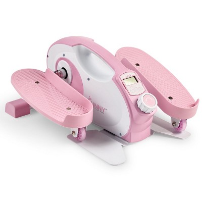 Sunny Health & Fitness Pink Smart Portable Magnetic Under Desk Elliptical - P2420