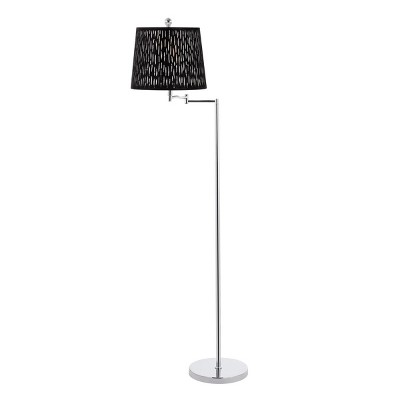 Berman 60" Floor Lamp - FLL4110 - Black/Chrome - Safavieh