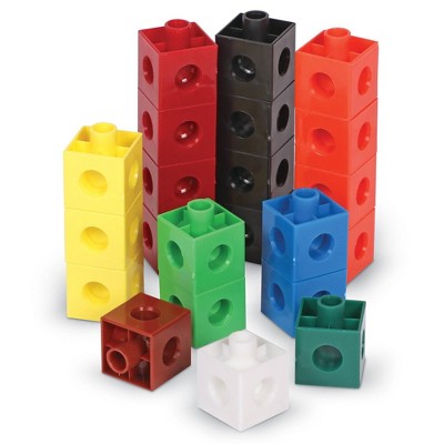 Learning Resources Snap Cubes - 100pc: Math Manipulatives for Kindergarten to 3rd Grade, Includes Instruction Guide